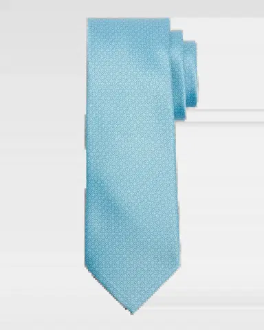 Stefano Ricci Men's Floral Grid Silk Tie | Thumbnail 2