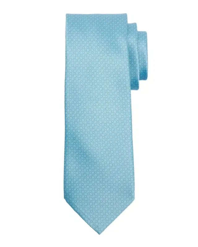 Stefano Ricci Men 's Floral Grid Silk Tie