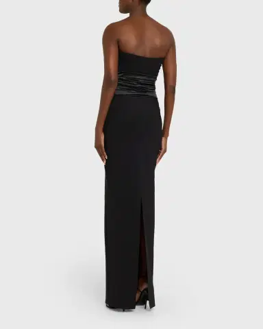 Chiara Boni La Petite Robe Veneta Strapless Sweetheart Column Gown | Thumbnail 3 Chiara Boni La Petite Robe Veneta Strapless Sweetheart Column Gown | Thumbnail 3