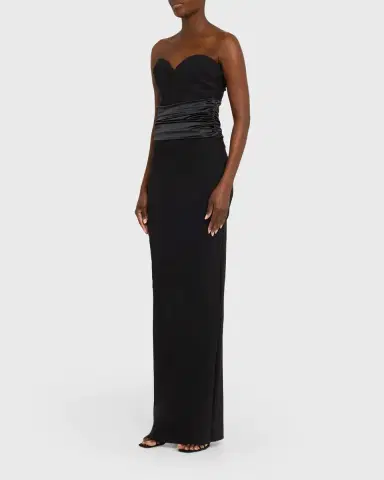 Chiara Boni La Petite Robe Veneta Strapless Sweetheart Column Gown | Thumbnail 4 Chiara Boni La Petite Robe Veneta Strapless Sweetheart Column Gown | Thumbnail 4