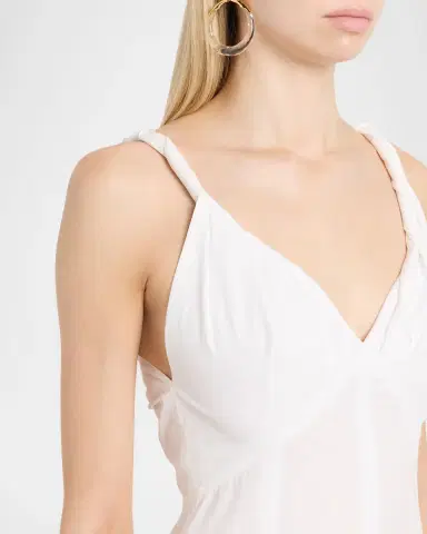 Proenza Schouler Leo Sleeveless Flared Cotton Midi Dress | Thumbnail 5 Proenza Schouler Leo Sleeveless Flared Cotton Midi Dress | Thumbnail 5