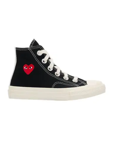 Comme des Garçons x PLAY High Top Sneakers W/ Red Heart, Toddlers/Kids | Thumbnail 1 Comme des Garçons x PLAY High Top Sneakers W/ Red Heart, Toddlers/Kids | Thumbnail 1