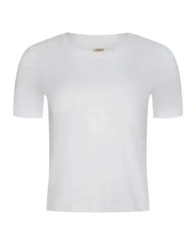 L'Agence Stormy Short-Sleeve Crop Tee | Thumbnail 1