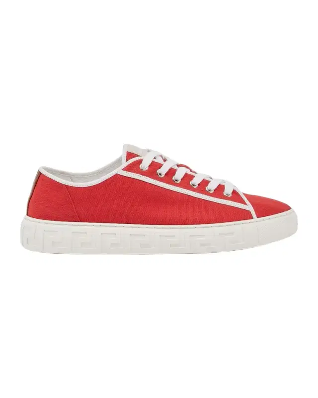 Men 's Greca Canvas Sneakers