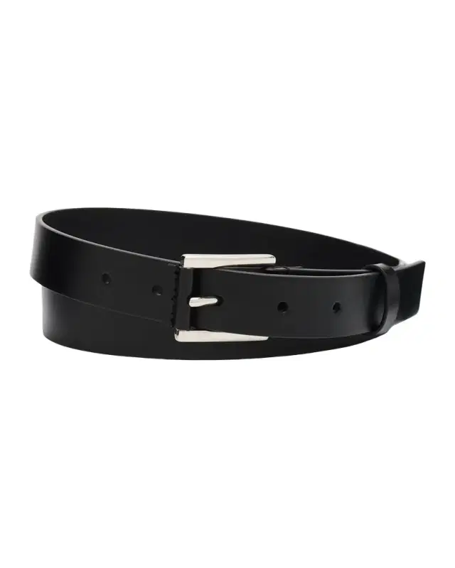 TOM FORD Men 's Leather-Wrapped Square Buckle Belt