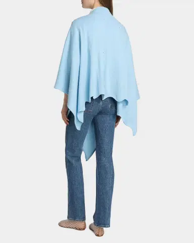 Carolyn Rowan Cotton Cashmere Crystal-Embellished Ruana | Thumbnail 3 Carolyn Rowan Cotton Cashmere Crystal-Embellished Ruana | Thumbnail 3