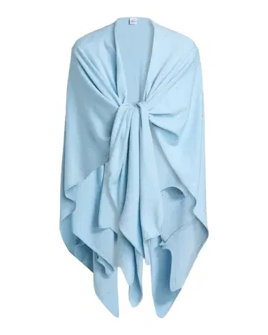 Carolyn Rowan Cotton Cashmere Crystal-Embellished Ruana | Thumbnail 1 Carolyn Rowan Cotton Cashmere Crystal-Embellished Ruana | Thumbnail 1