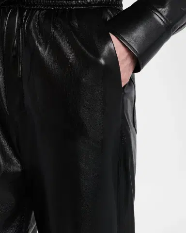 Nanushka Calie Alt-Leather Drawstring Pants | Thumbnail 5