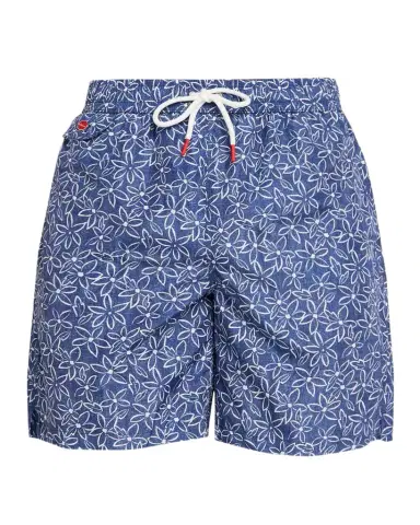 Kiton Men's Floral Polyester Swim Trunks | Thumbnail 1