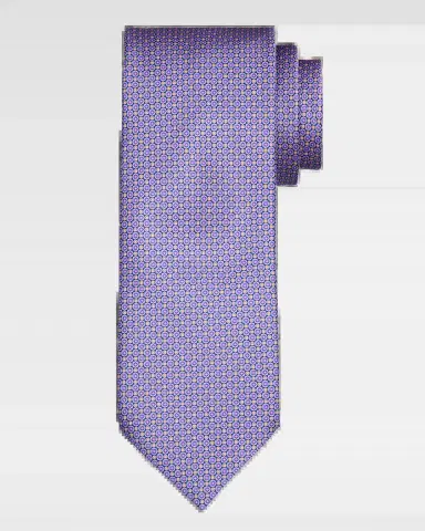 Stefano Ricci Men's Micro-Floral Silk Tie | Thumbnail 2
