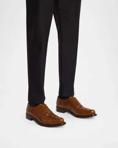 Versace Men's Maverick Leather Derby Shoes | Thumbnail 2
