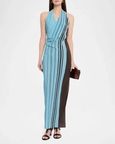 SIR. Rioja Halter Scarf Maxi Dress | Thumbnail 2 SIR. Rioja Halter Scarf Maxi Dress | Thumbnail 2