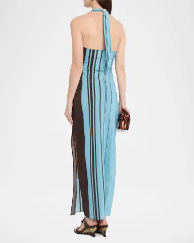 SIR. Rioja Halter Scarf Maxi Dress | Thumbnail 3 SIR. Rioja Halter Scarf Maxi Dress | Thumbnail 3