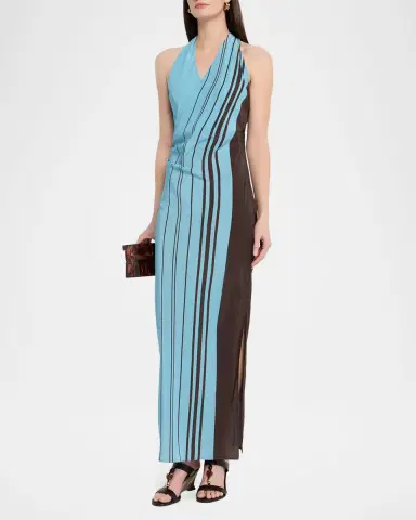 SIR. Rioja Halter Scarf Maxi Dress | Thumbnail 4 SIR. Rioja Halter Scarf Maxi Dress | Thumbnail 4