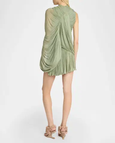 Balmain One-Shoulder Draped Mini Dress | Thumbnail 3