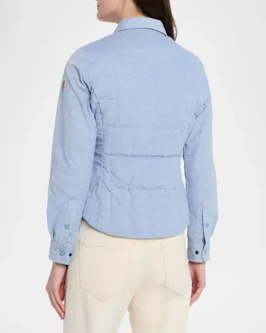 Moncler Nangy Corduroy Down Shirt Jacket | Thumbnail 3
