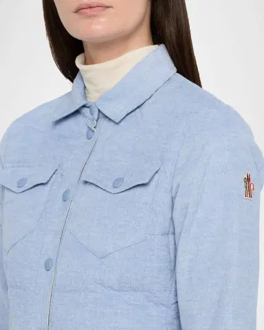 Moncler Nangy Corduroy Down Shirt Jacket | Thumbnail 5