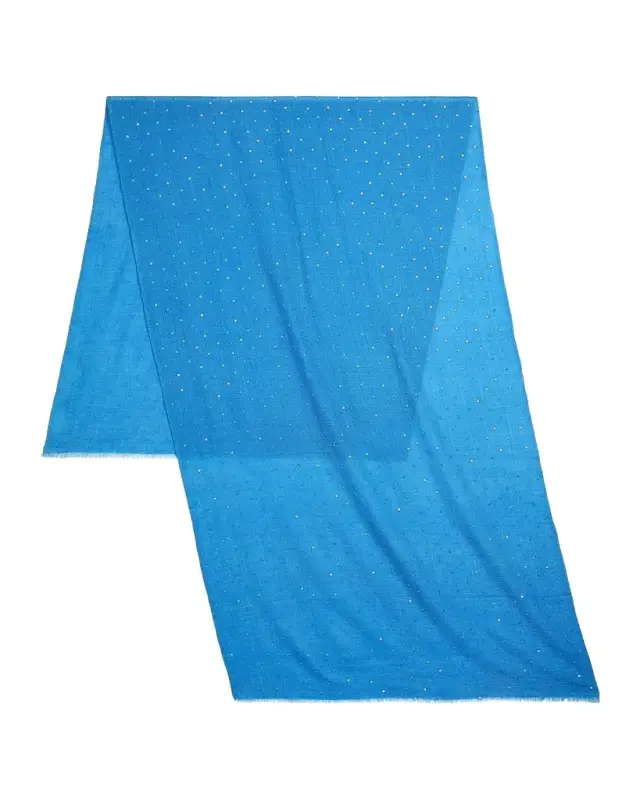 Carolyn Rowan Cashmere/Silk Scarf with Scattered Sequins
