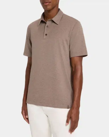 Brioni Men 's Jersey Pique Polo Shirt | Thumbnail 3