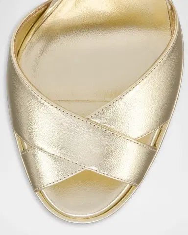 Christian Louboutin 100mm Cora Metallic Nappa Leather Platform Sandals | Thumbnail 4 Christian Louboutin 100mm Cora Metallic Nappa Leather Platform Sandals | Thumbnail 4