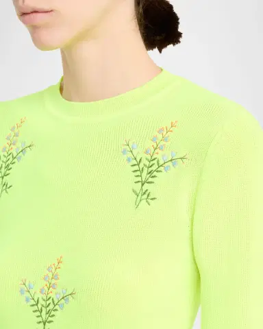 Essentiel Antwerp Jardens Embroidered Rib-Knit Sweater | Thumbnail 5
