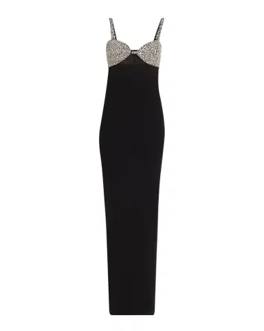 The New Arrivals by Ilkyaz Ozel Lux Crystal-Embellished Cutout Column Gown | Thumbnail 1 The New Arrivals by Ilkyaz Ozel Lux Crystal-Embellished Cutout Column Gown | Thumbnail 1