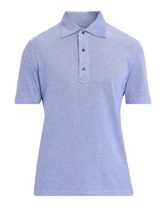 Isaia Men's Washed Cotton Piquet Polo Shirt