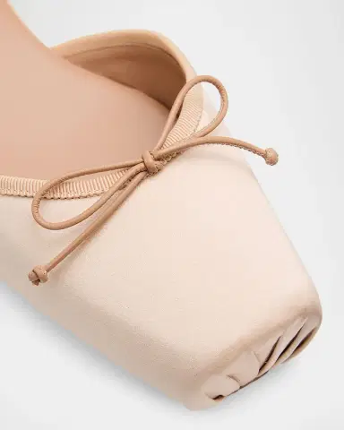 Christian Louboutin Cassia Satin Lace-Up Ballerina Flats | Thumbnail 5