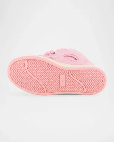 Lanvin Kid 's Curb Lace-Up Sneakers, Kids | Thumbnail 5 Lanvin Kid 's Curb Lace-Up Sneakers, Kids | Thumbnail 5