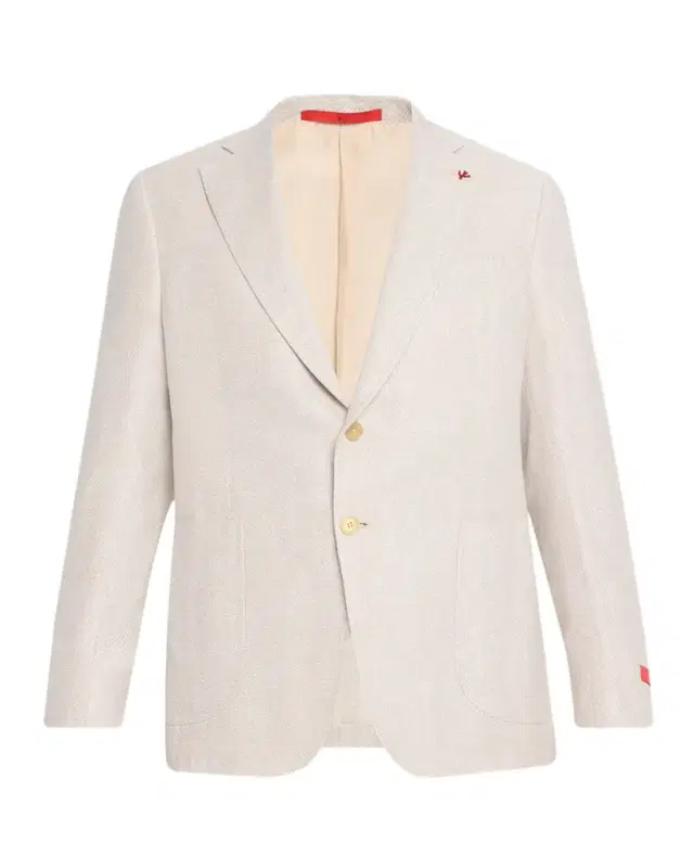 Isaia Men 's Linen-Wool Textured Sport Coat