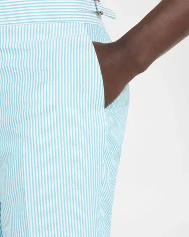 Isaia Pinstripe Seersucker Mid-Rise Straight-Leg Pants | Thumbnail 5