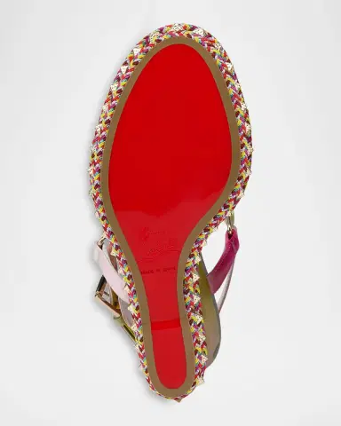 Christian Louboutin 110mm Pyra Clou Satin Spike Wedge Sandals | Thumbnail 3 Christian Louboutin 110mm Pyra Clou Satin Spike Wedge Sandals | Thumbnail 3