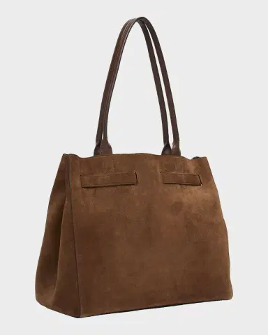 Tom Ford Belted T-Buckle Suede Tote Bag | Thumbnail 3