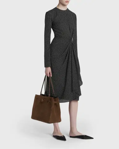 Tom Ford Belted T-Buckle Suede Tote Bag | Thumbnail 5