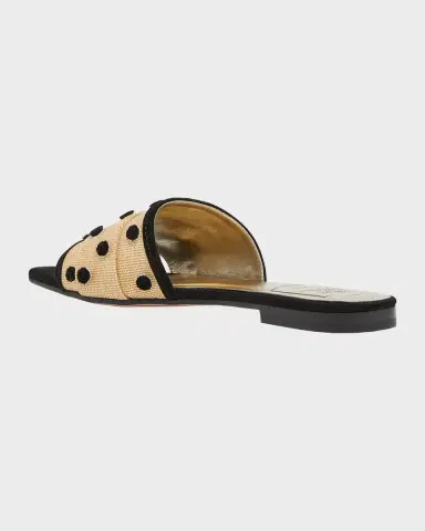 Roger Vivier Tres Vivier Dots Flat Slide Sandals | Thumbnail 2