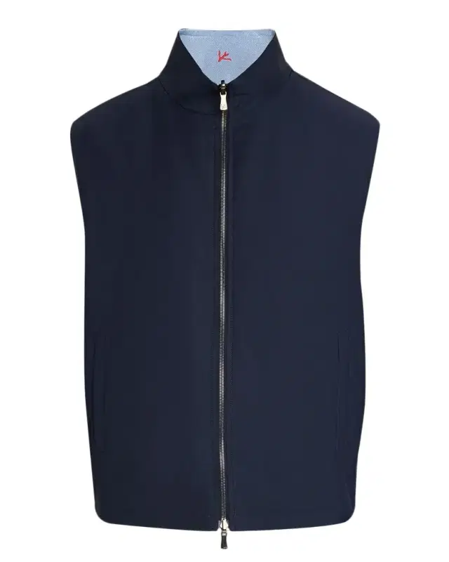 Isaia Men 's Zipped Reversible Vest
