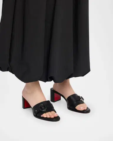 Christian Louboutin 55mm Her in Roma Leather Mules | Thumbnail 2