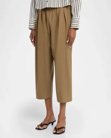 Maria McManus Pleated Wide-Leg Crop Pull-On Trousers | Thumbnail 4 Maria McManus Pleated Wide-Leg Crop Pull-On Trousers | Thumbnail 4