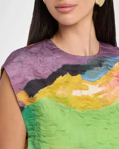 Ulla Johnson x Helen Frankenthaler Gisella Satin Crop Top | Thumbnail 5