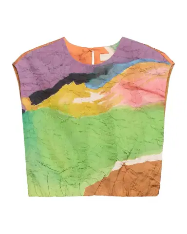 Ulla Johnson x Helen Frankenthaler Gisella Satin Crop Top | Thumbnail 1
