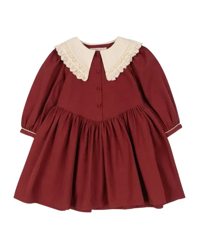 Konges Slojd Girl 's Lace-Collar Organic Cotton Dress, Size 18M-10