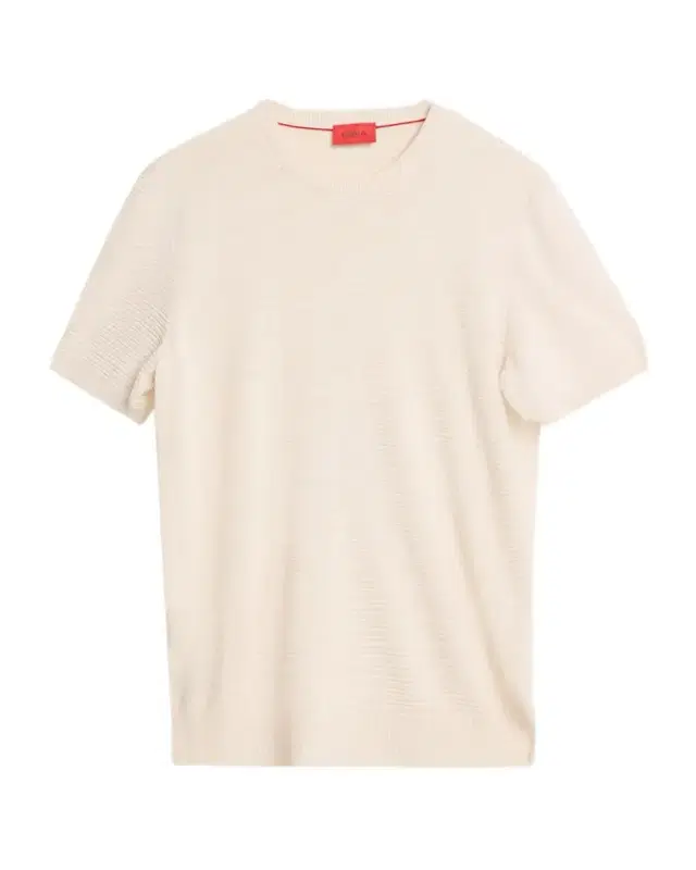 Isaia Men 's Silk/Linen Ribbed Short-Sleeve Sweater
