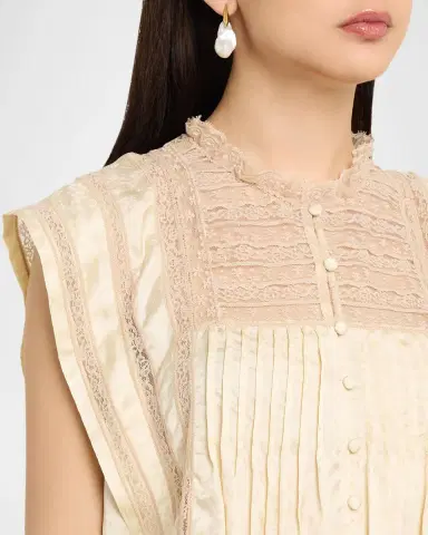 Sea Ethel Lace-Embroidered Satin Top | Thumbnail 5 Sea Ethel Lace-Embroidered Satin Top | Thumbnail 5