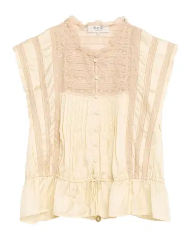 Sea Ethel Lace-Embroidered Satin Top | Thumbnail 1 Sea Ethel Lace-Embroidered Satin Top | Thumbnail 1