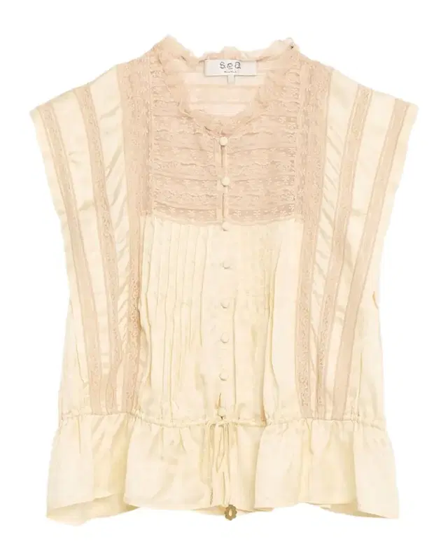 Ethel Lace-Embroidered Satin Top