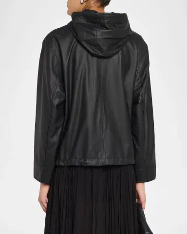 Yves Salomon Lambskin Leather Technical Jacket | Thumbnail 3