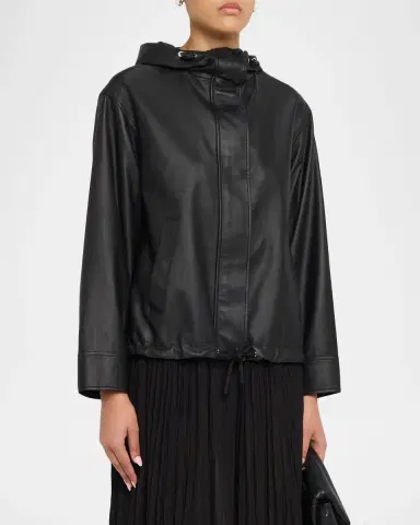 Yves Salomon Lambskin Leather Technical Jacket | Thumbnail 4