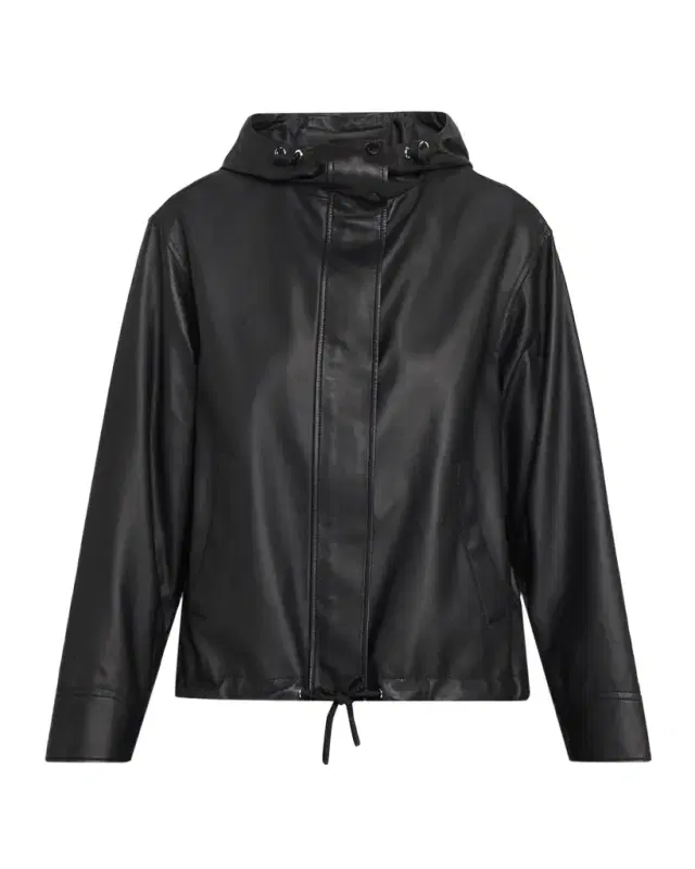 Yves Salomon Lambskin Leather Technical Jacket