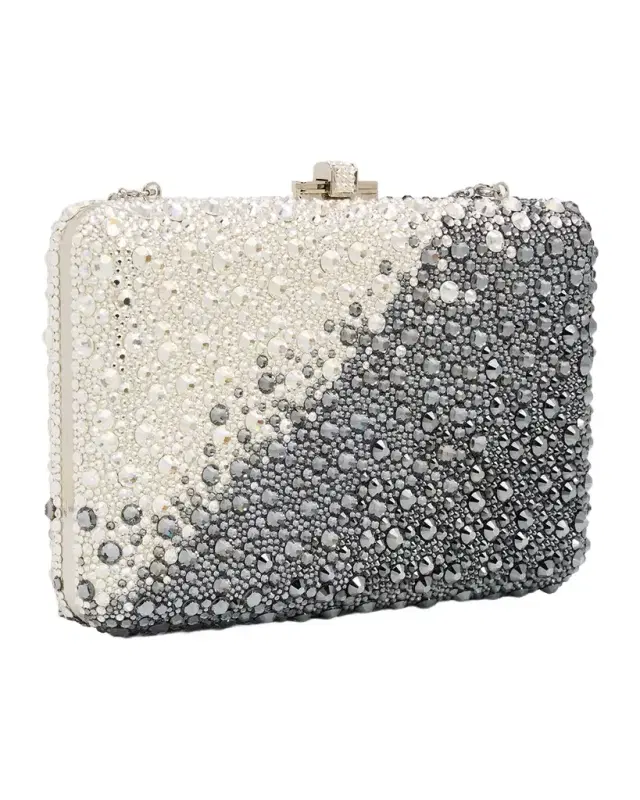 Judith Leiber Couture Slim Slide Ombre Crystal Clutch Bag