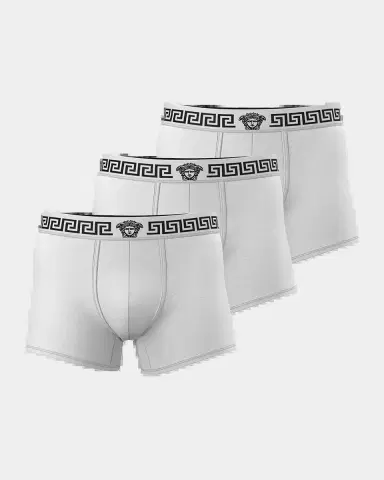 Versace Men's Medusa La Greca 3-Pack Boxer Briefs | Thumbnail 2 Versace Men's Medusa La Greca 3-Pack Boxer Briefs | Thumbnail 2